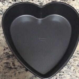 Heart-shaped non-stick cake pan by Wilton, New